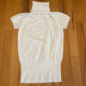 White House Black Market Women’s White Tee Turtleneck